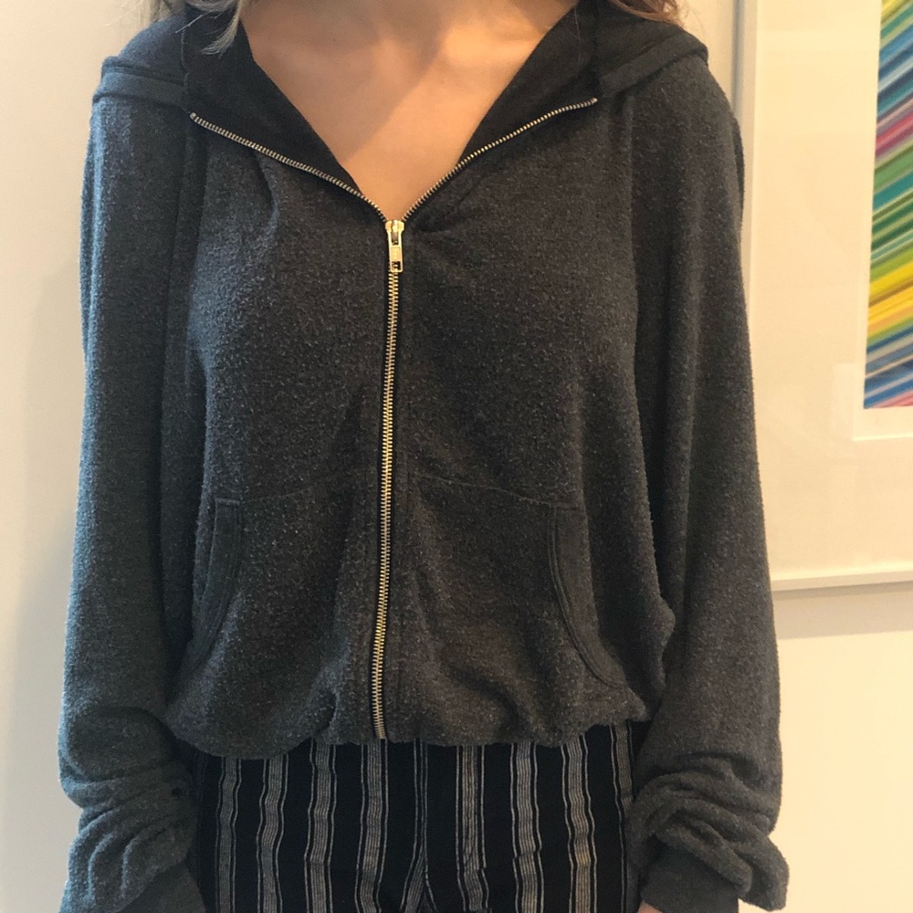 Soft, grey Wildfox hoodie